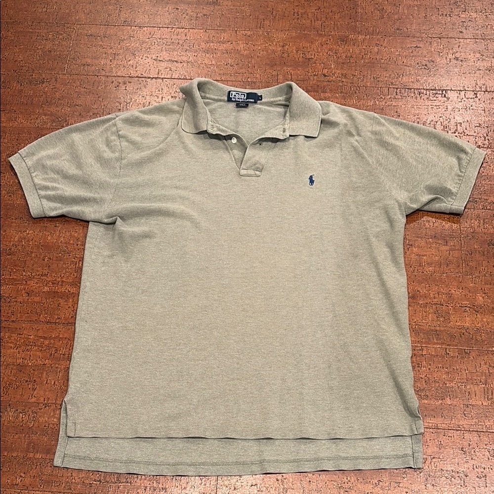 Polo by Ralph Lauren Light Olive/Blue Classic Polo Shirt Men’s Size Large